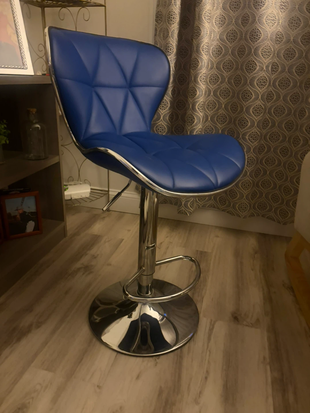 Blue Bar Stool - photo 3