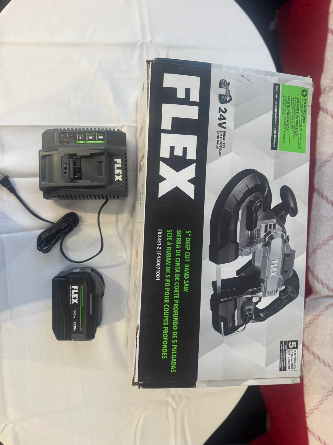 FLEX 24V 5" Deep Cut Band Saw Kit