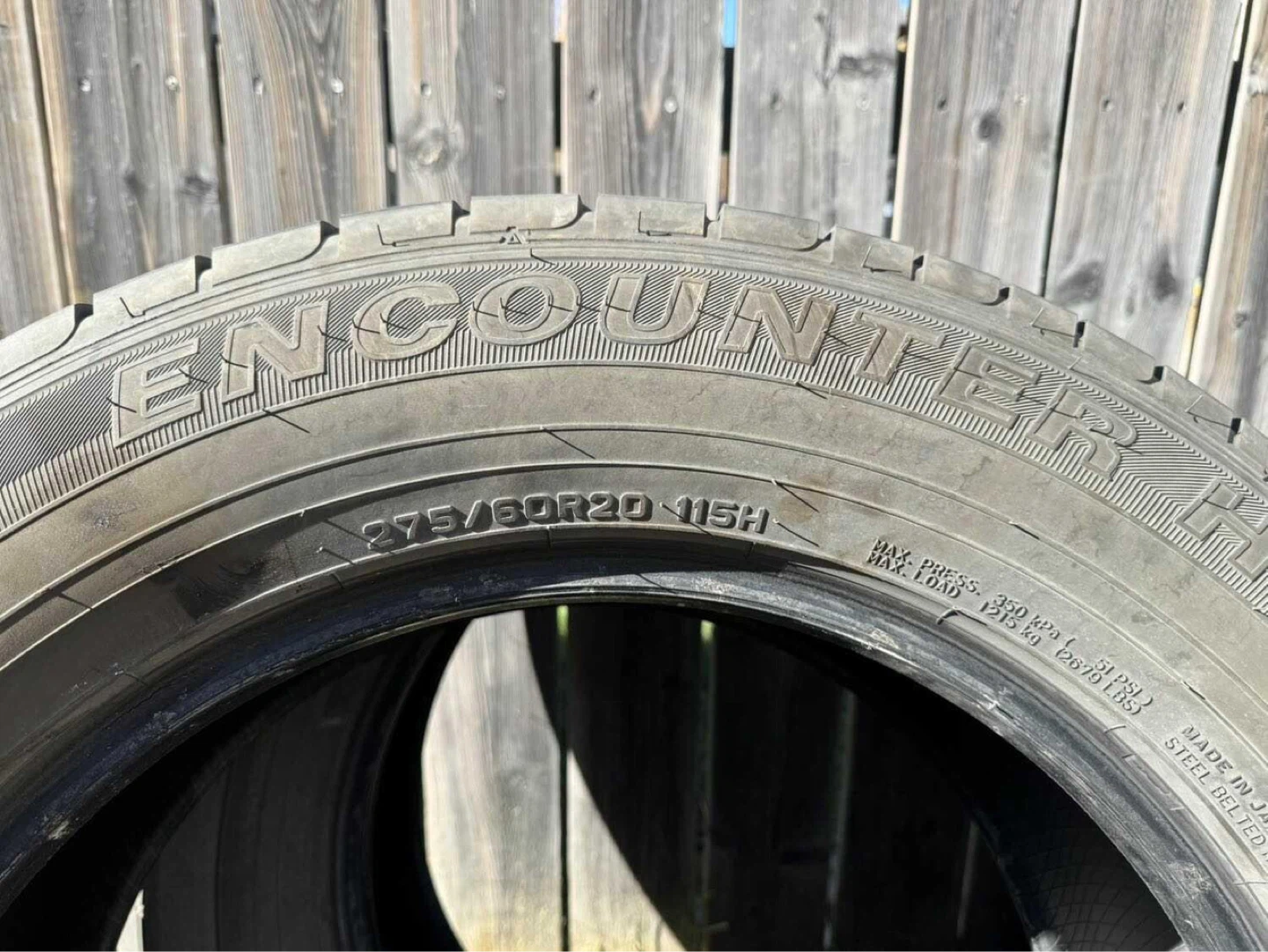 Sumitomo Encounter HT Tires (Set of 4) - 275/60R20
