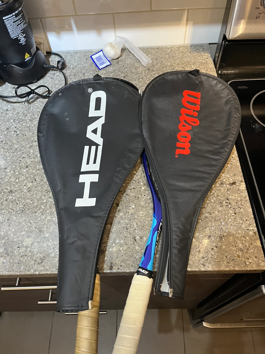2 Racquets: HEAD and Wilson with Covers - photo 2