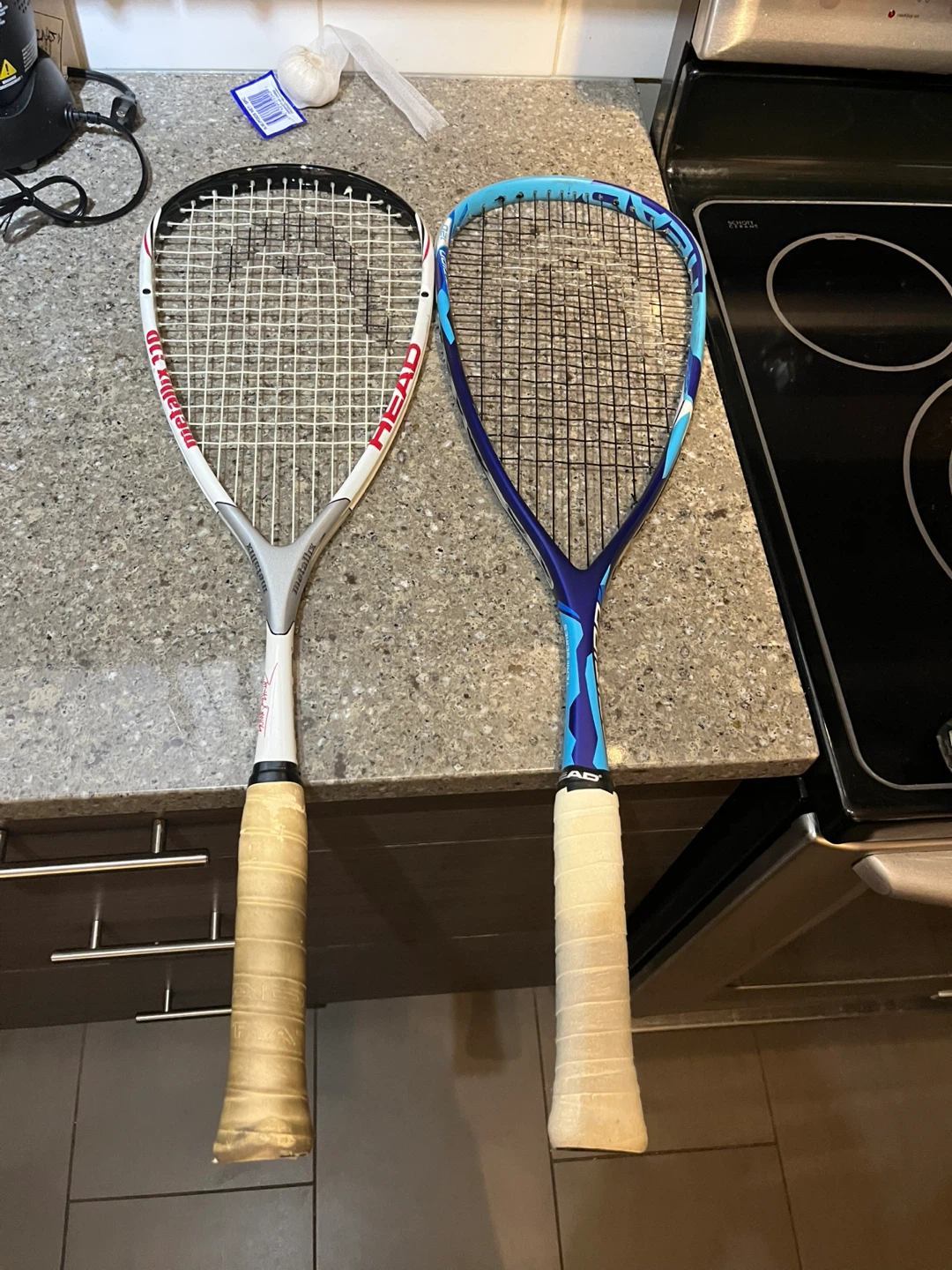 2 Racquets: HEAD and Wilson with Covers