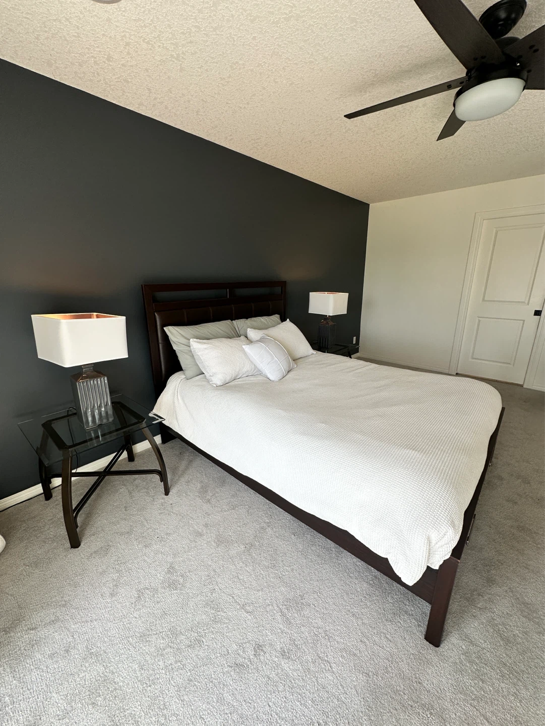 Dark Brown Queen Bed Frame with Drawers - photo 2