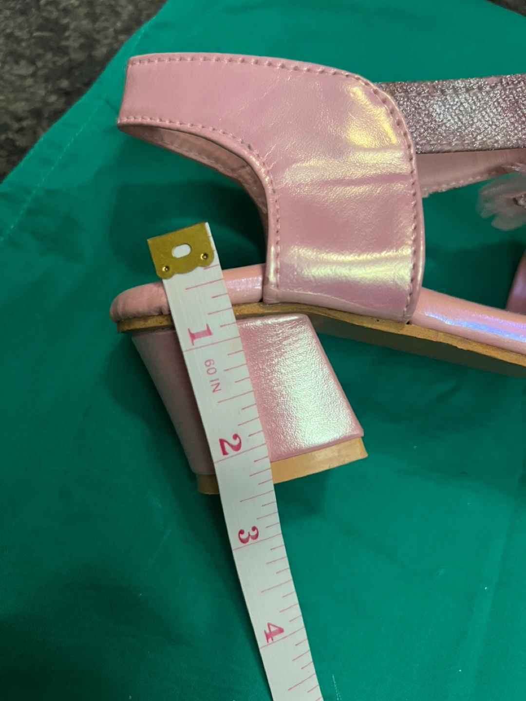 Kids Pink Sparkly Flower Sandals - photo 4