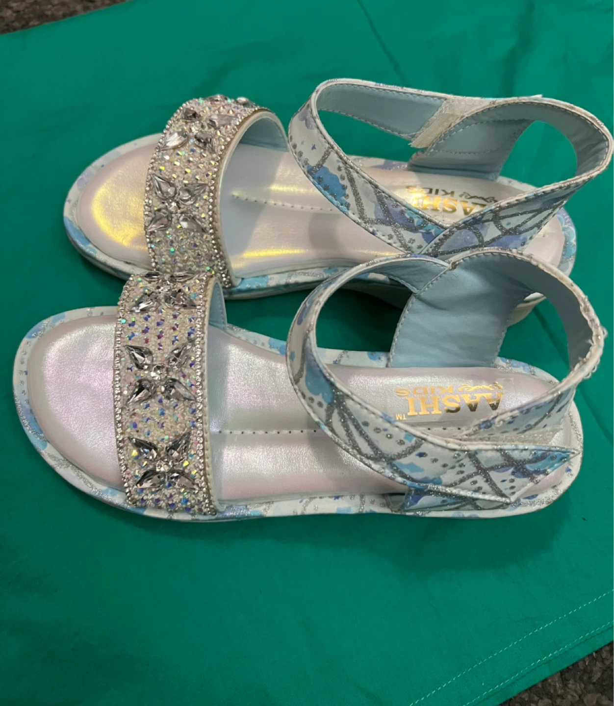 Aashi Kids Girls Sparkly Sandals Size 8 - photo 4