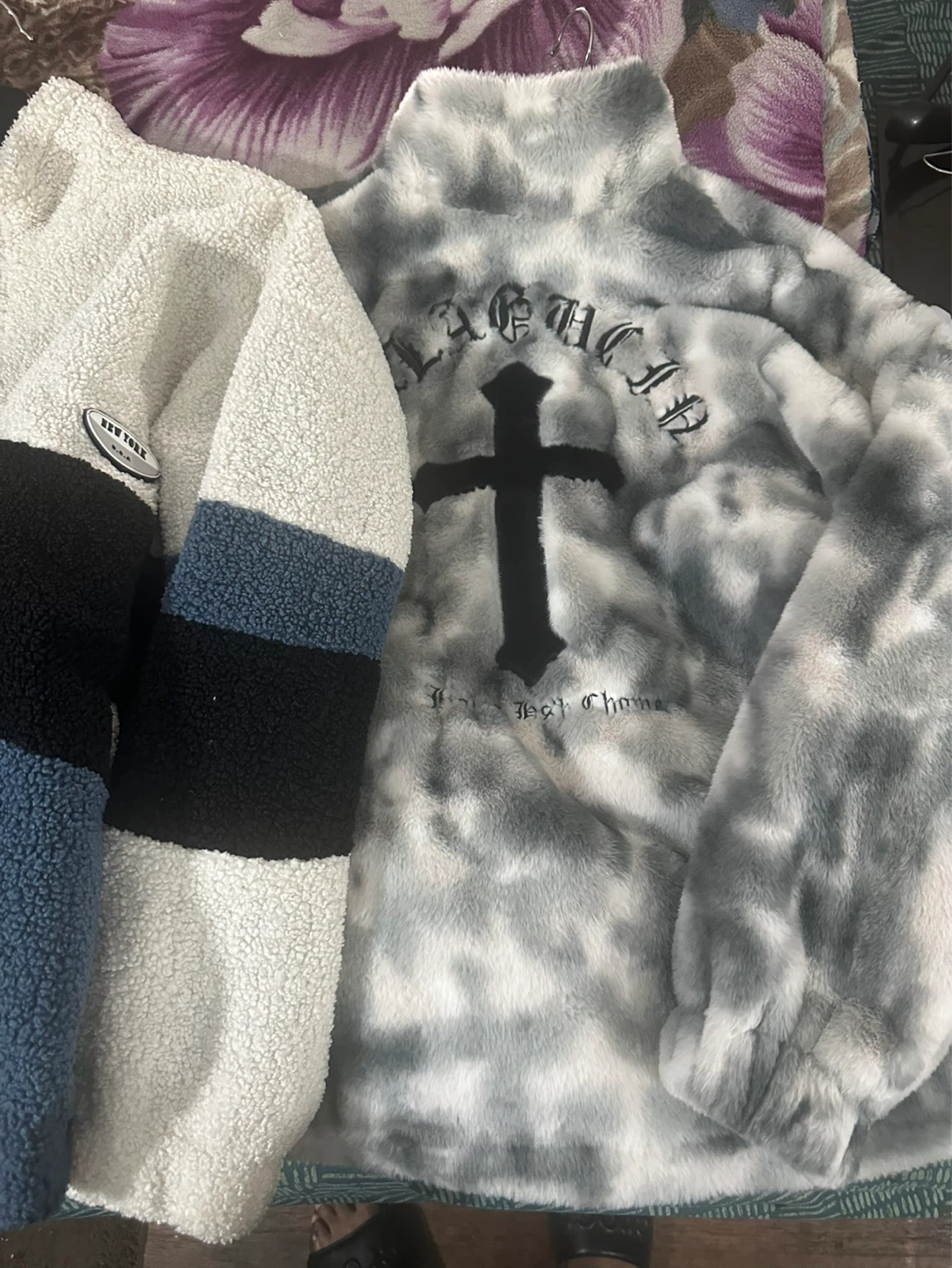 Color Block Sherpa Fleece Jacket - photo 2