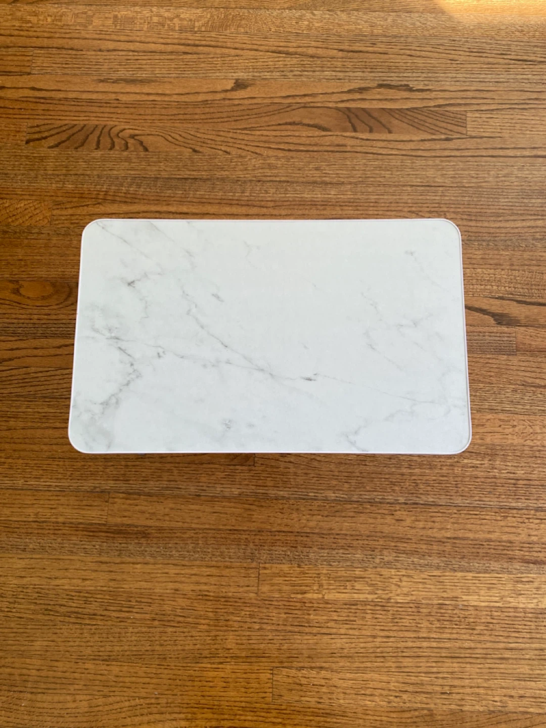White Marble Look Laptop Tray Table