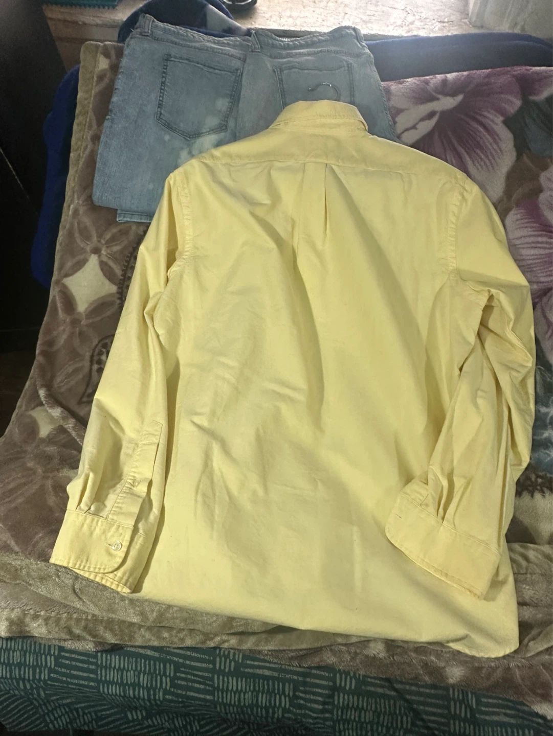 Yellow Ralph Lauren Classic Fit Button-Down Shirt