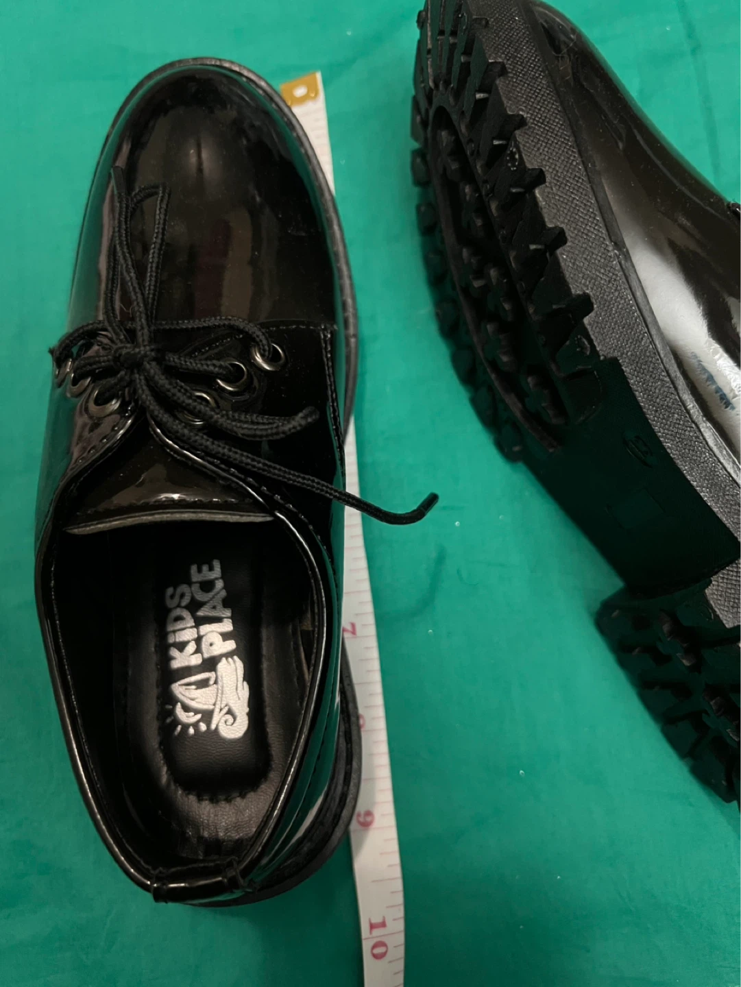 Kids Place Black Patent Lace-Up Shoes - photo 4