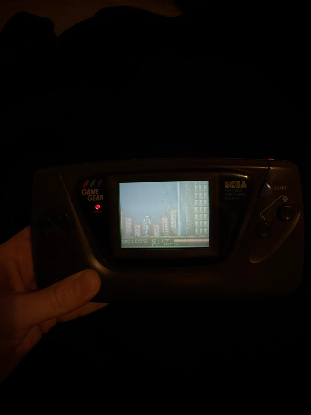 Sega Game Gear with Robocop 3 game cartridge - photo 3