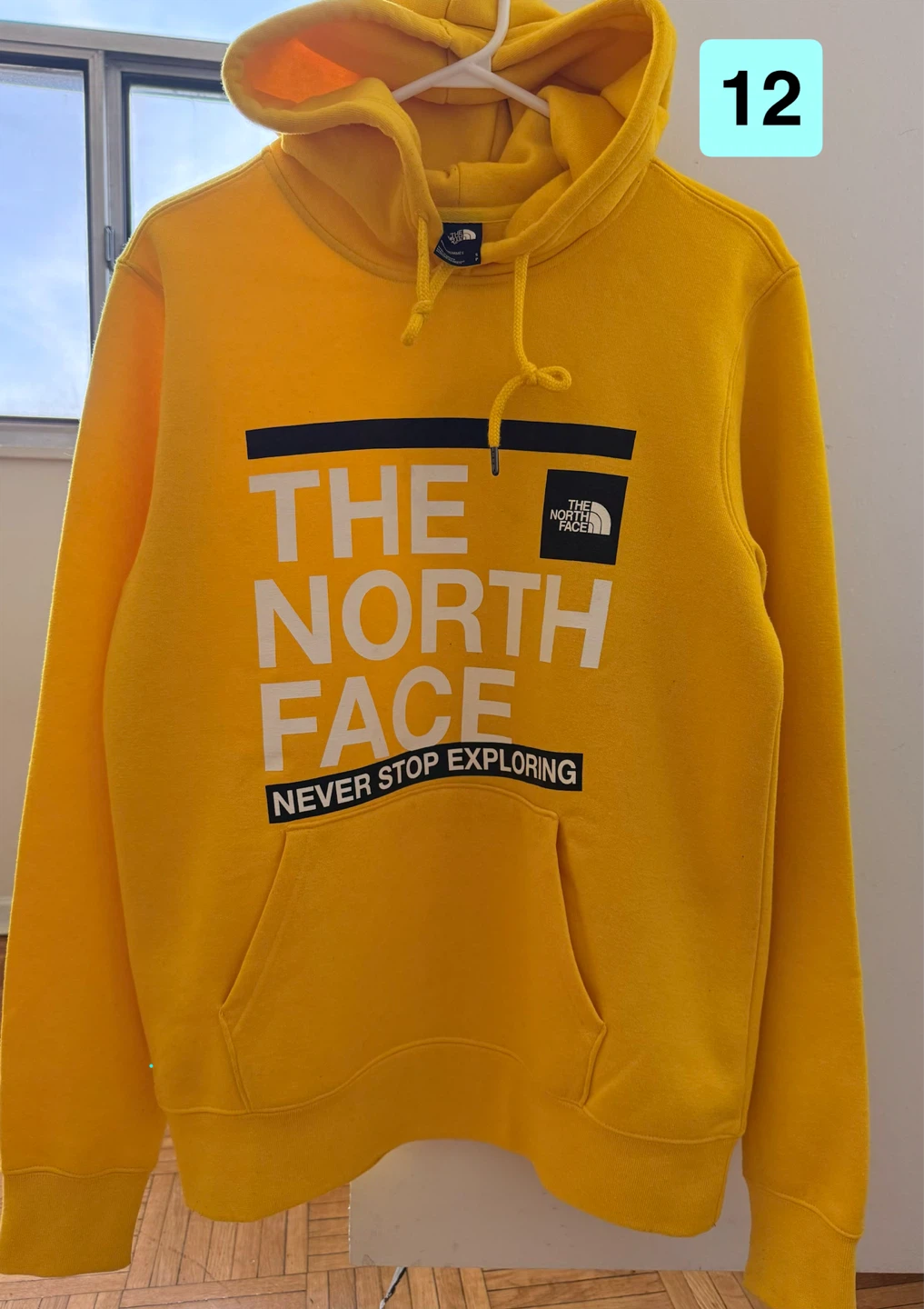 The North Face Yellow Hoodie - Size S