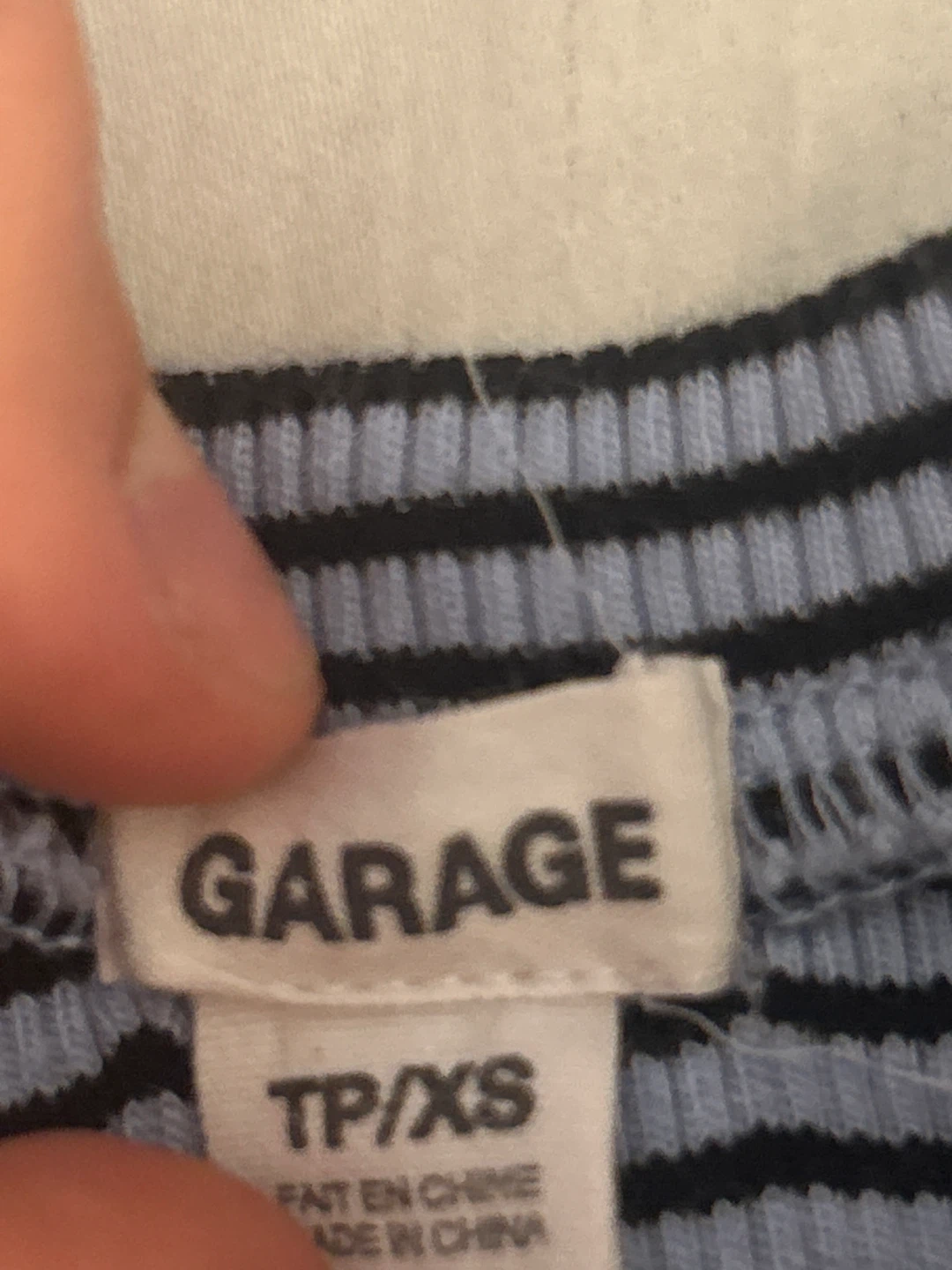 Garage Striped Cropped T-Shirt - photo 3