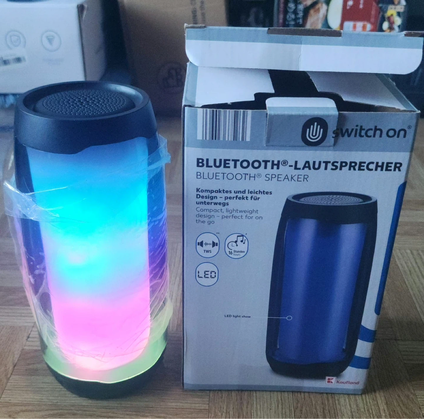 Bluetooth Speaker with LED Light Show