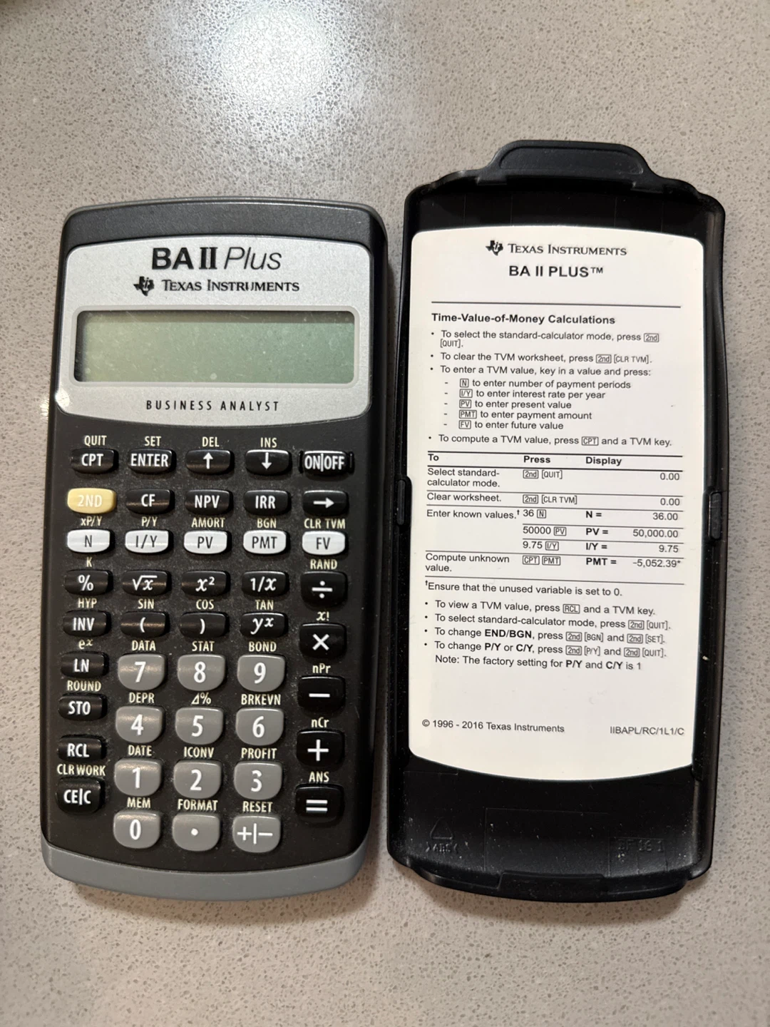 Texas Instruments BA II Plus Business Analyst Calculator - photo 3