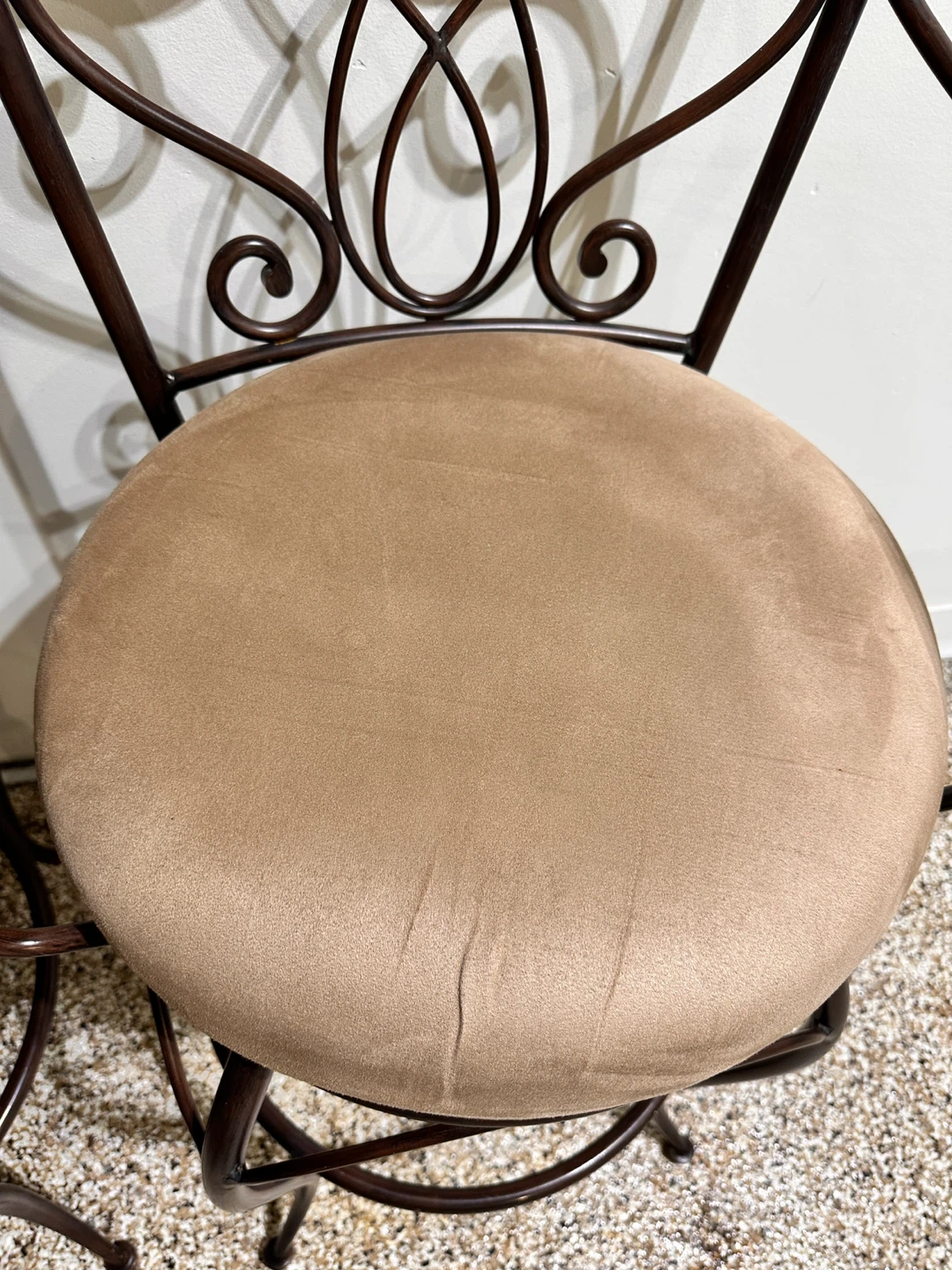 Beautiful Ornate Swivel Bar Stools - Set of 2 - photo 4