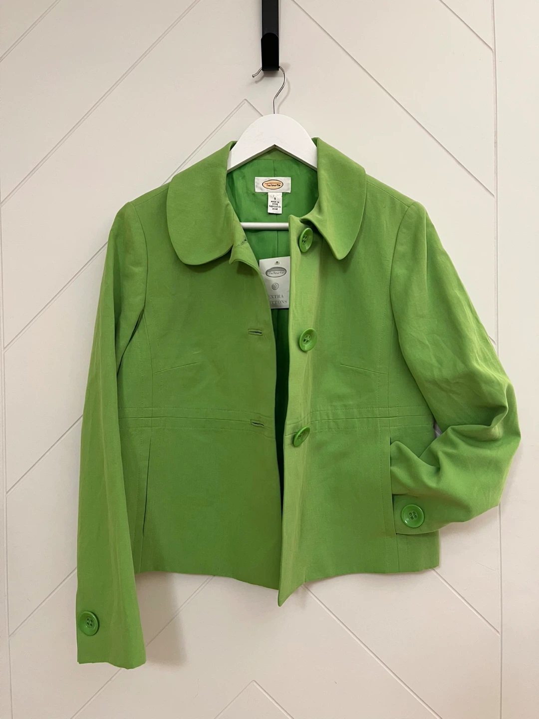 Talbots Women's Green Linen Blend Blazer Size S - photo 3