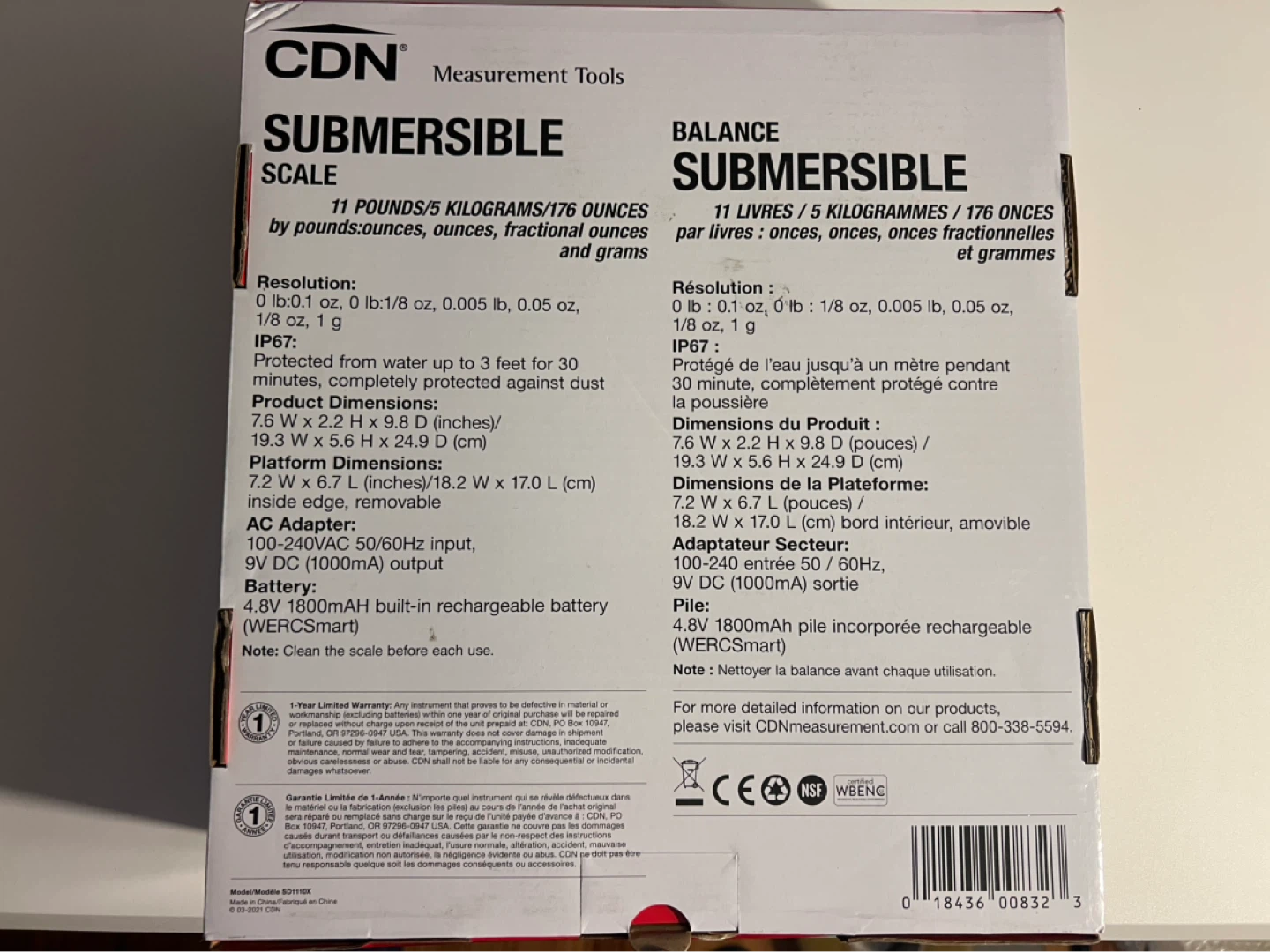 CDN Submersible Scale SD1110X - photo 2