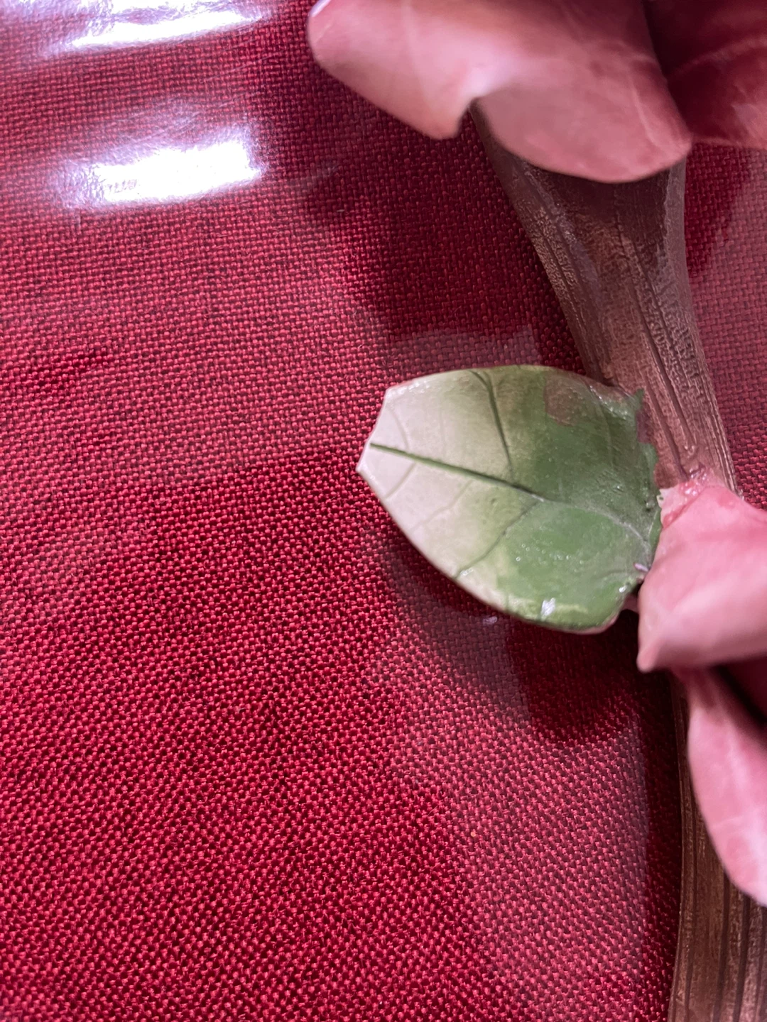 Decorative Ceramic Rose and Leaf Wall Hanger - photo 3