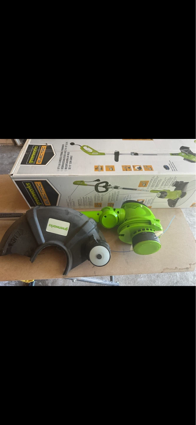 Brand new Greenworks Electric 15" Corded String Trimmer 5.5 Amp - photo 4