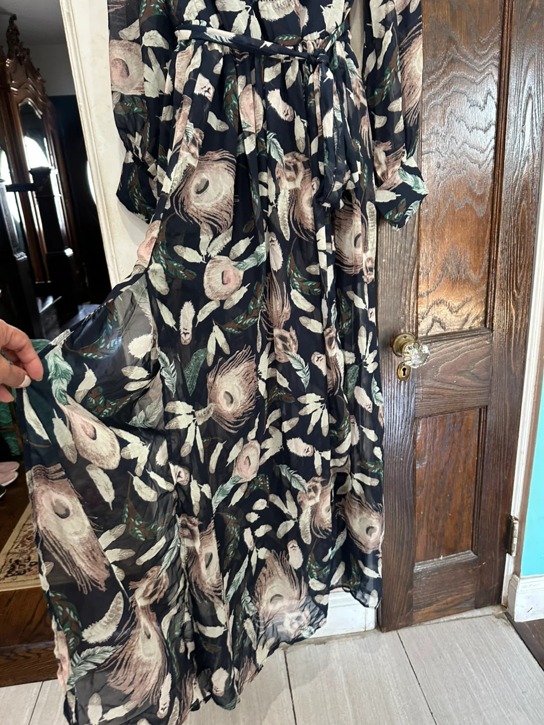 Fashion Nova Blue Floral Maxi Dress - photo 4