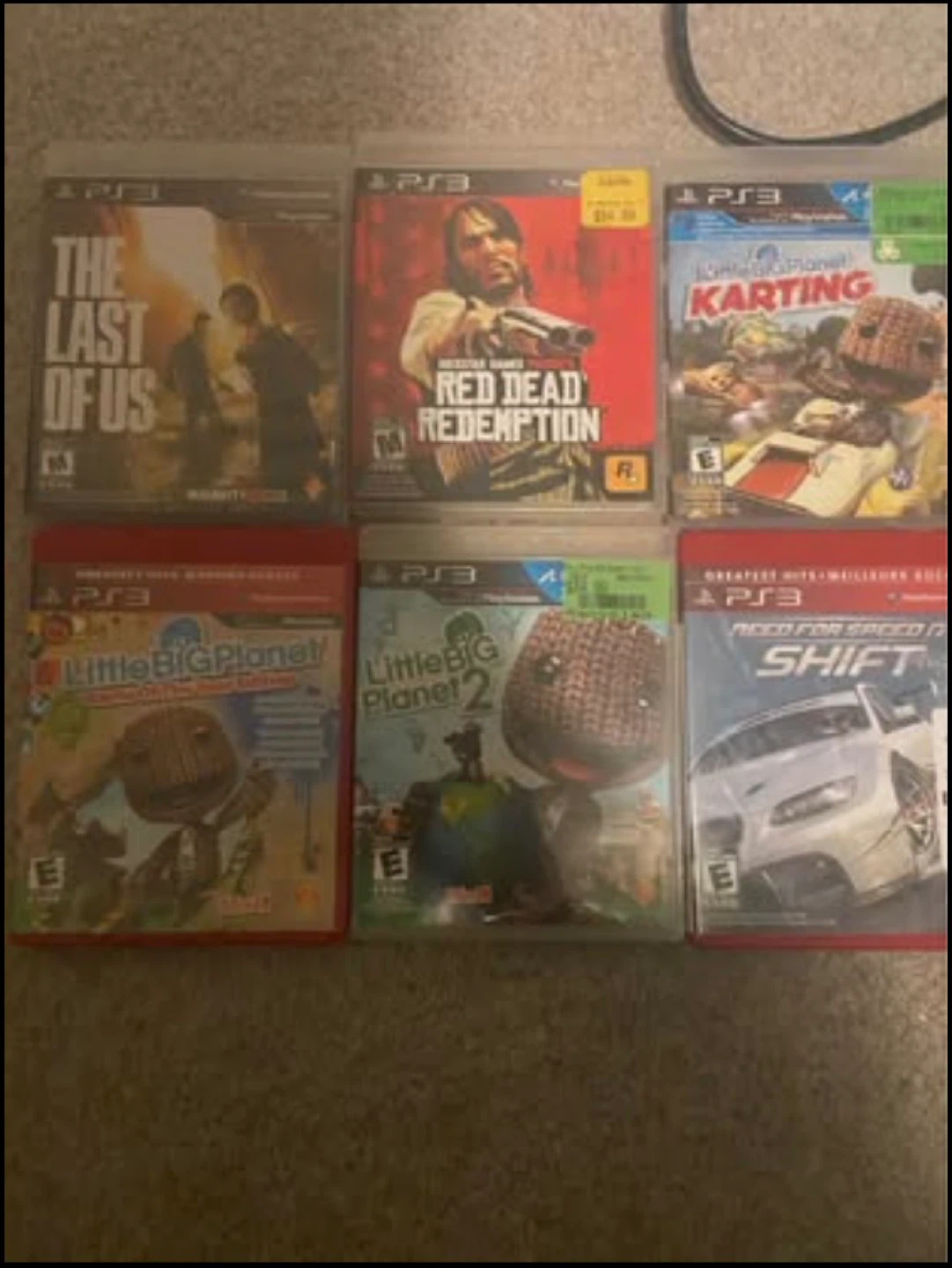 PlayStation 3 Console with 6 Games and 2 Controllers - photo 3
