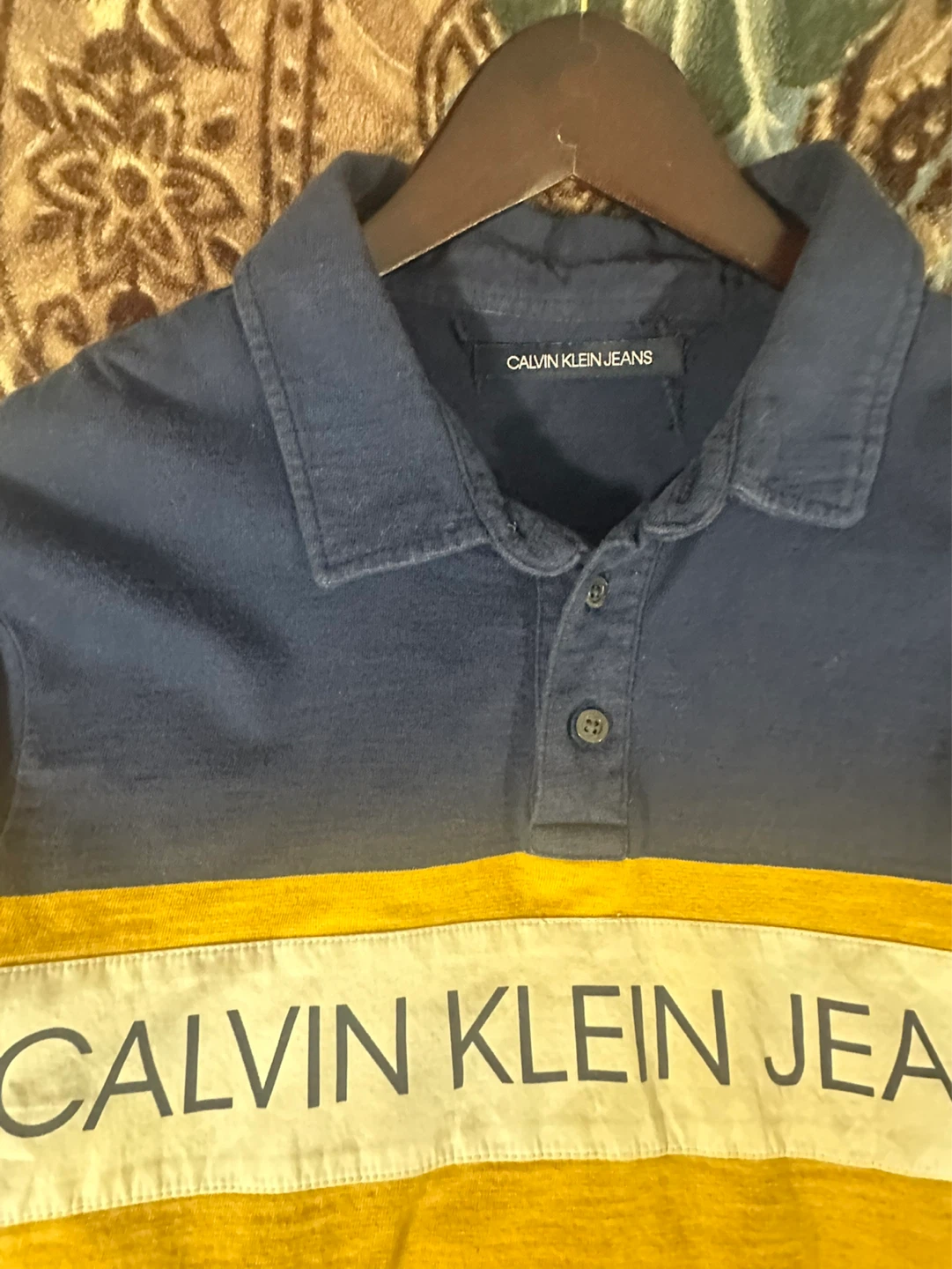 Calvin Klein Jeans Long Sleeve Polo Shirt - photo 3