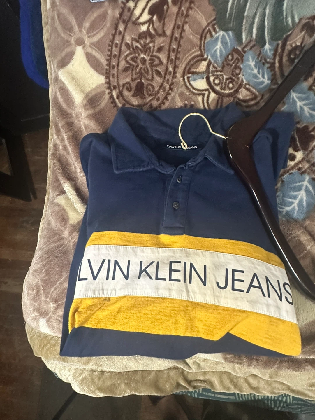 Calvin Klein Jeans Long Sleeve Polo Shirt - photo 4