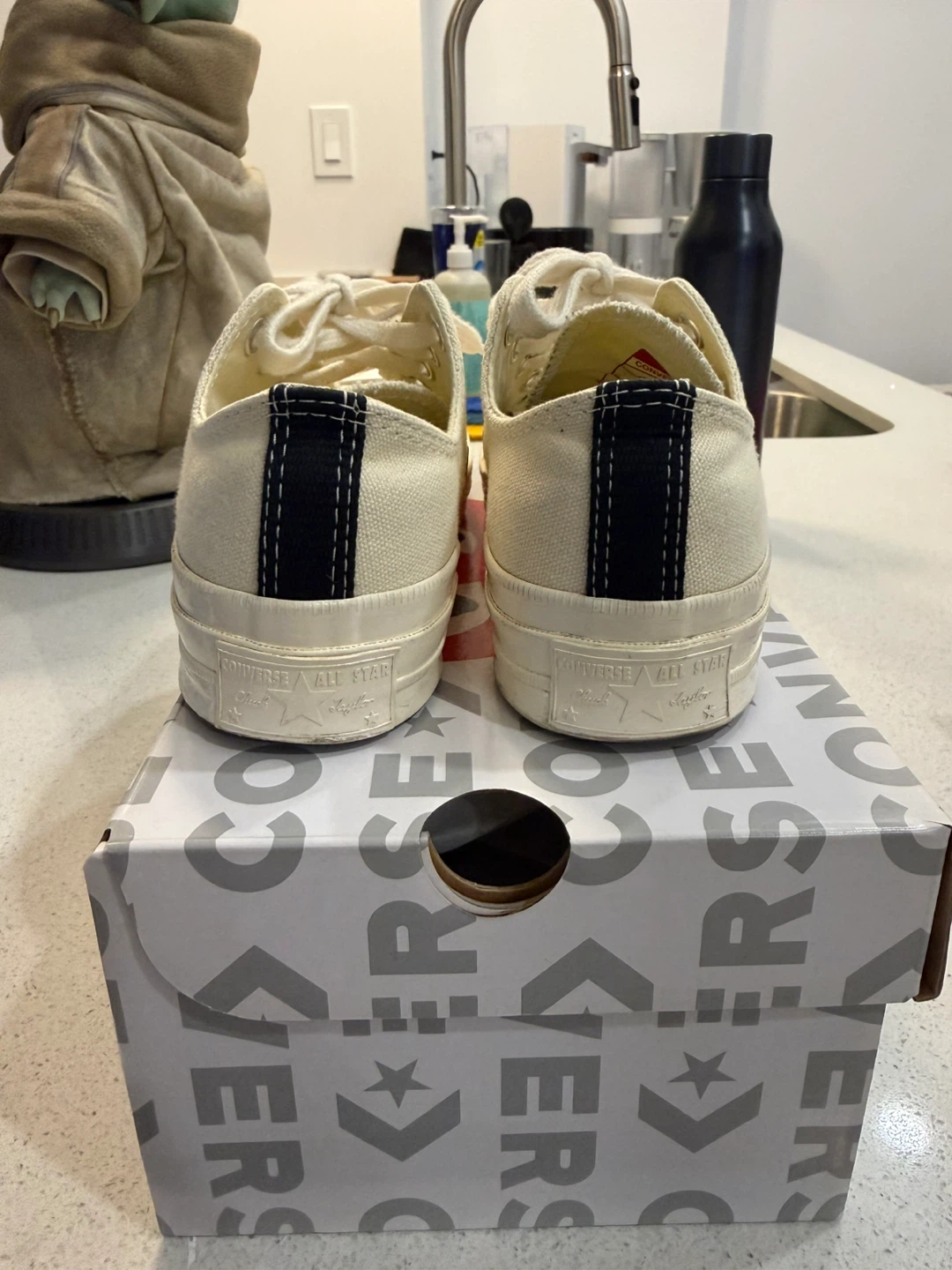 Comme des Garçons x Converse Chuck 70 Cream Low Top Sneakers - photo 4