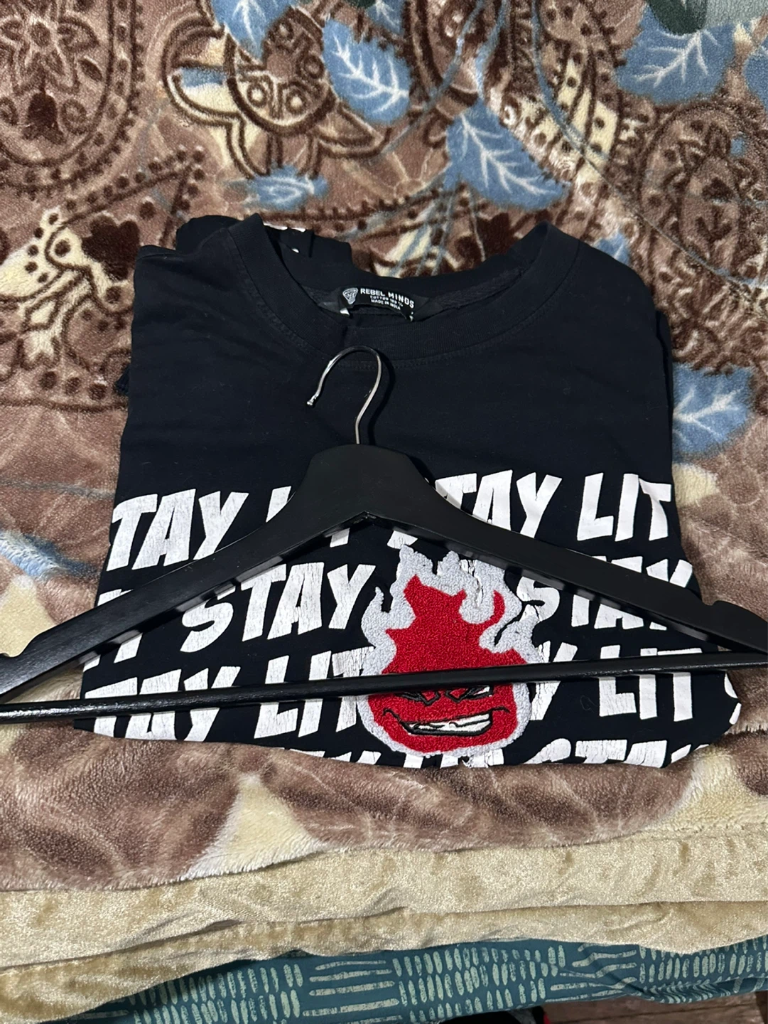 Rebel Minds Black Long Sleeve Shirt