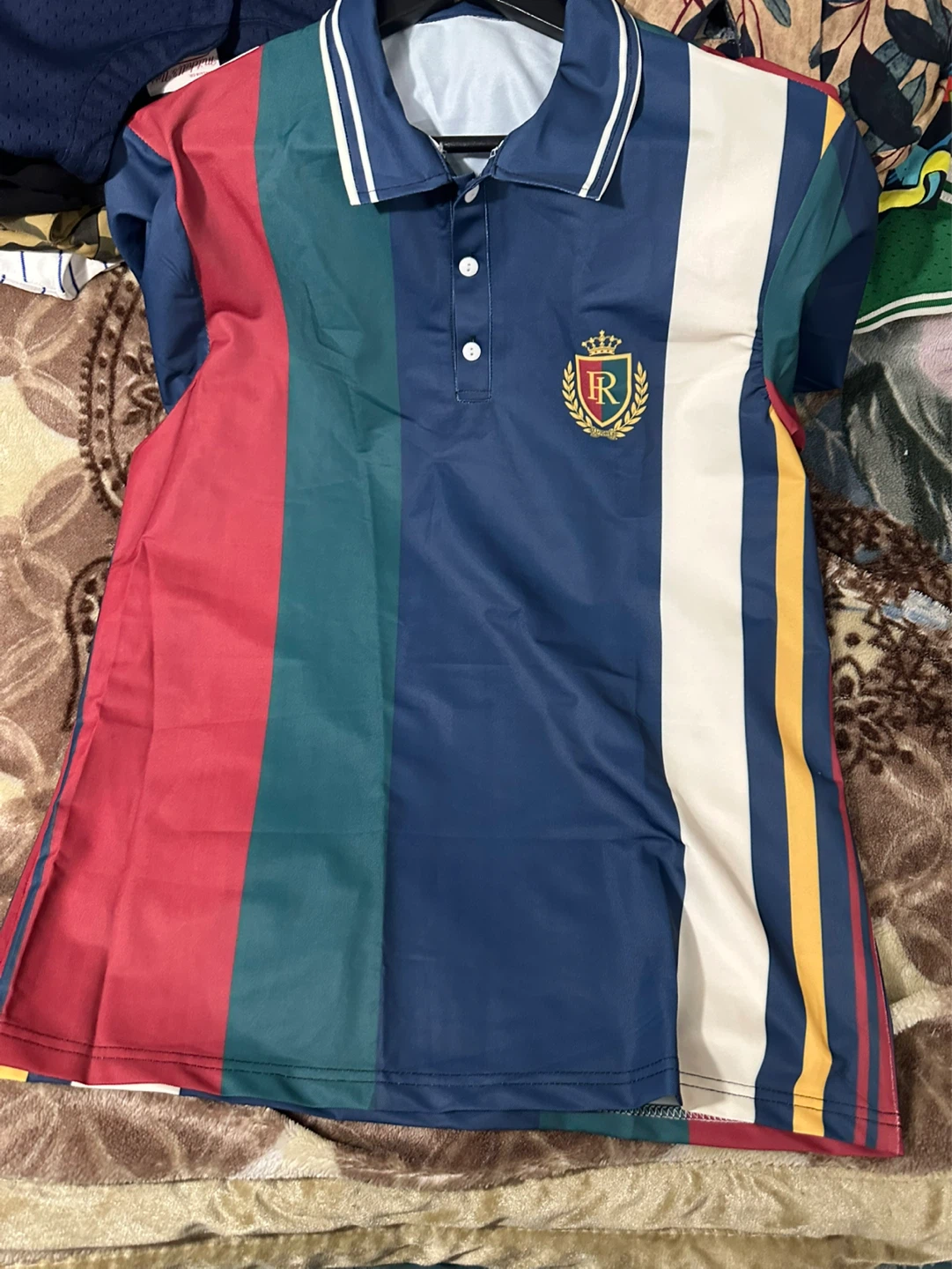 Striped Polo Shirt - photo 5