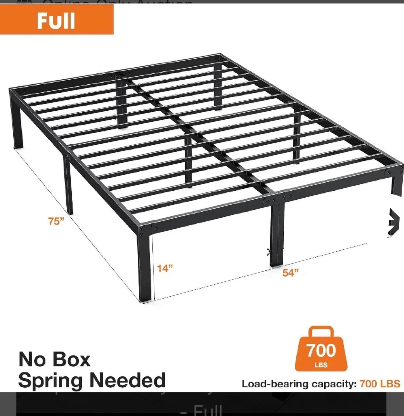 Yapamar Heavy Duty Metal Bed Frame - Full - photo 2