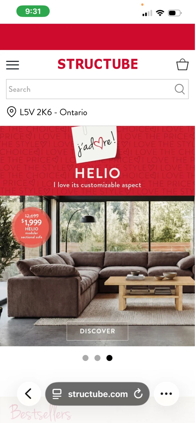 Structube Gift Card $446