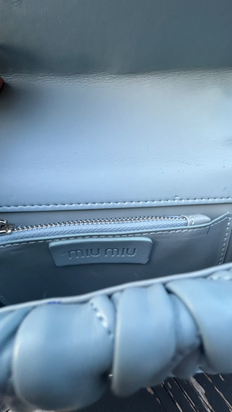 Light Blue Quilted Shoulder purse - photo 3