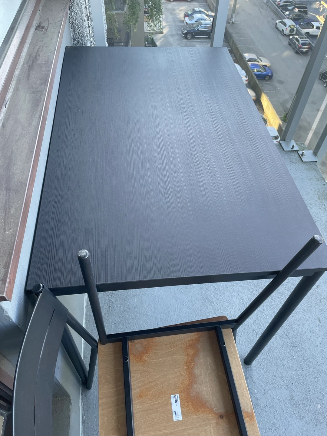 Ikea Sandsberg Black Dining Table and Chair Set