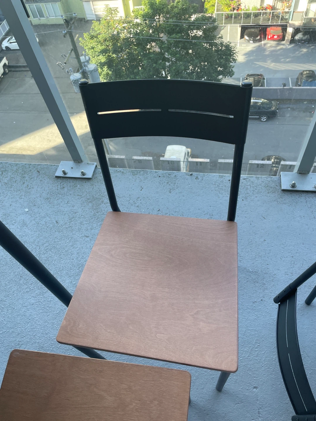 Ikea Sandsberg Black Dining Table and Chair Set - photo 2