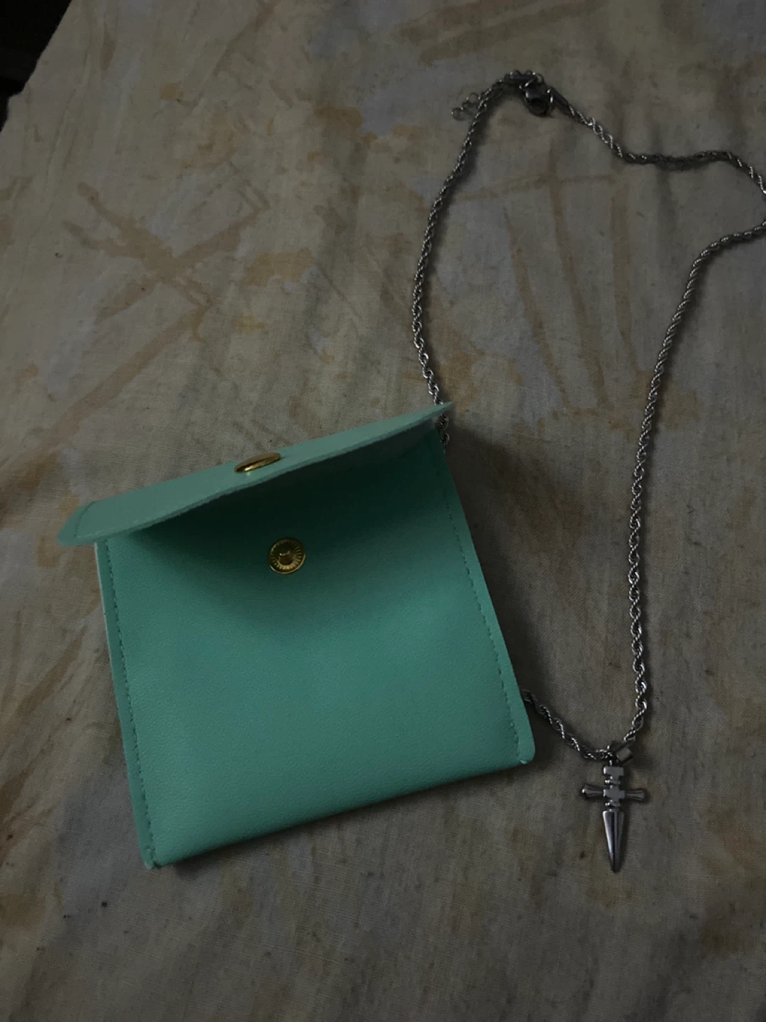 Silver Tone Dagger Pendant Necklace - photo 2