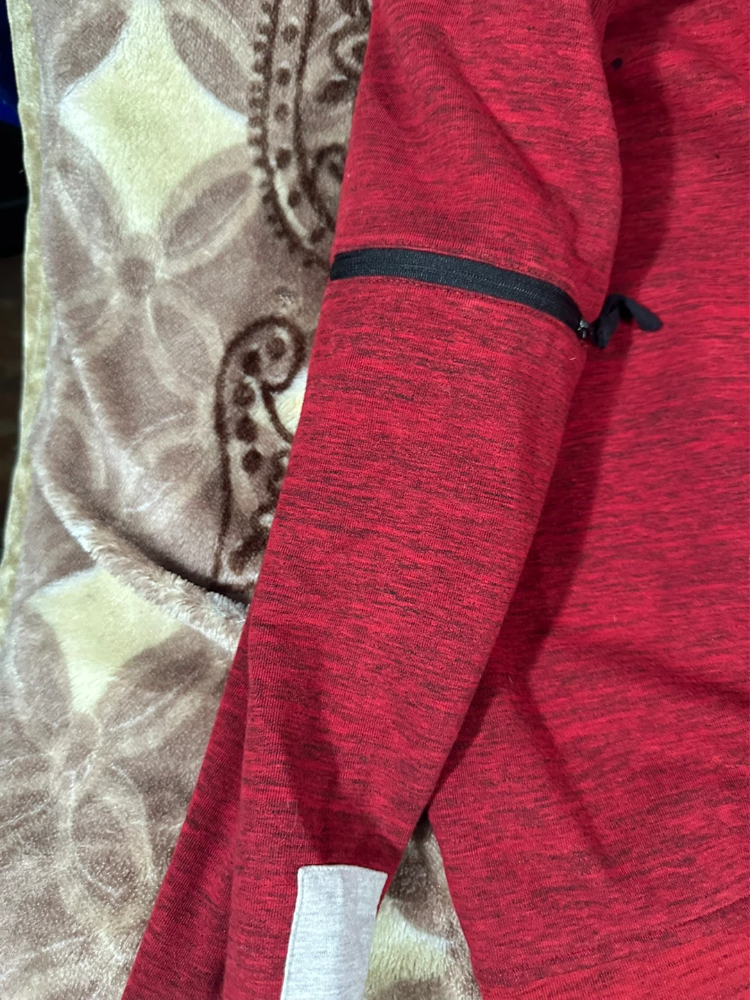 Red Hoodie with White Stripes - photo 4