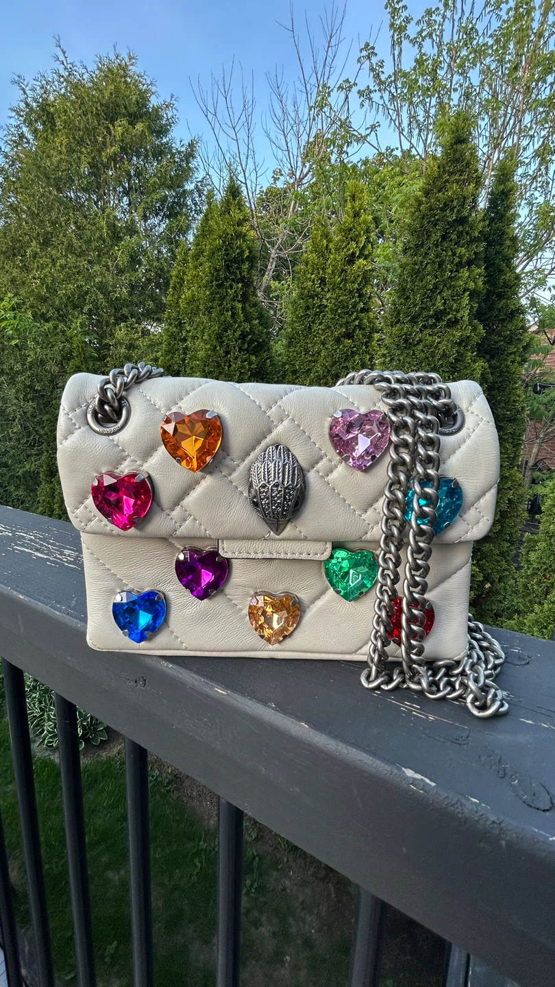 Kurt Geiger Kensington Bag with Heart Embellishments