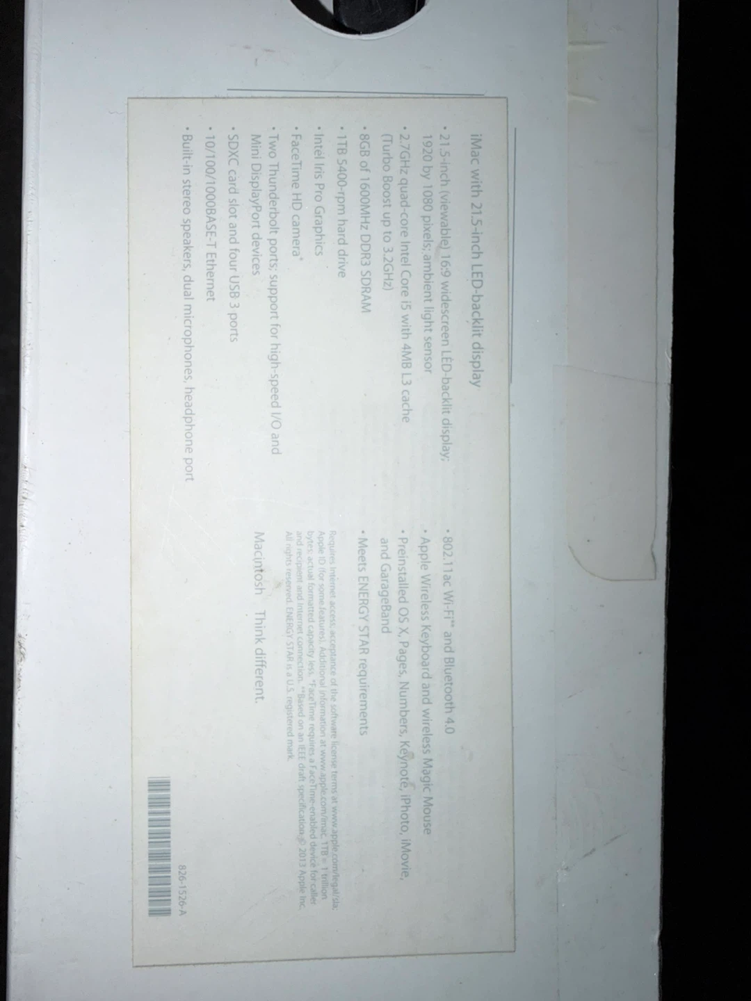 Apple iMac 21.5-inch (Late 2013)