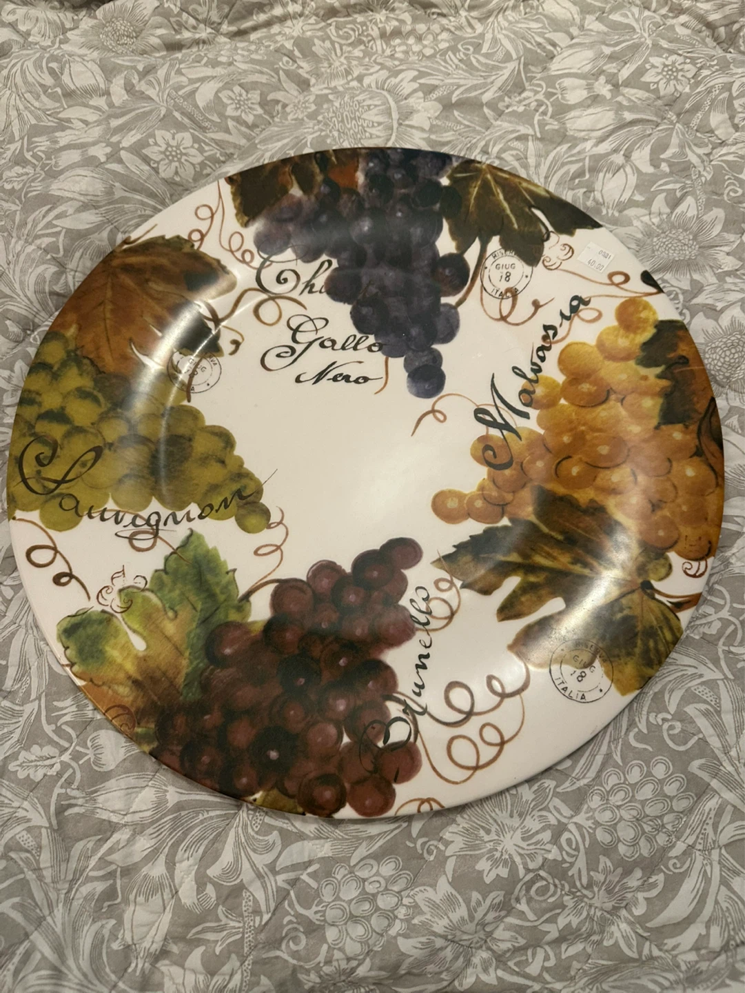 Sur La Table "Gallo Nero" Decorative Plate