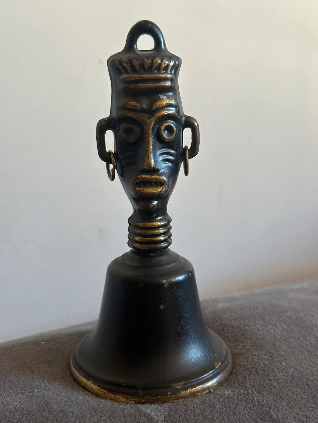 Vintage African brass bell