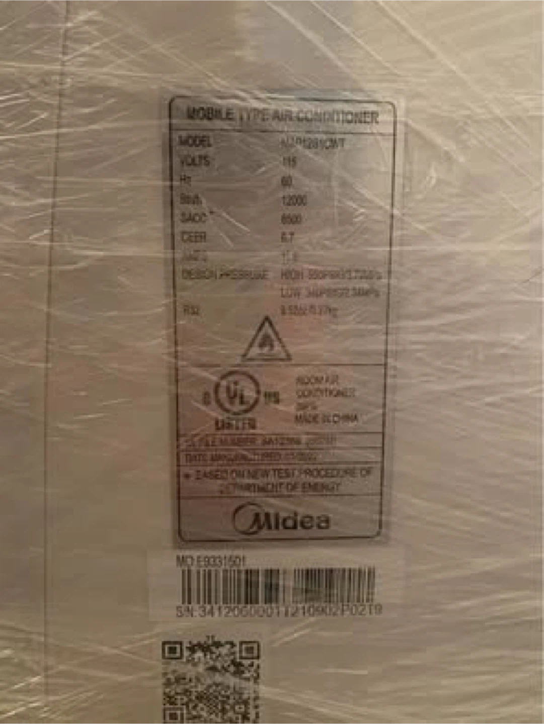 Midea Portable Air Conditioner 12,000 BTU - photo 2