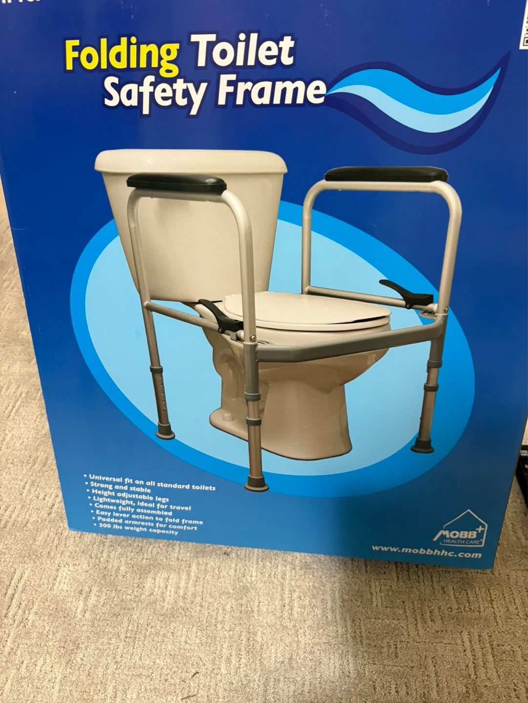 Mobb Folding Toilet Safety Frame