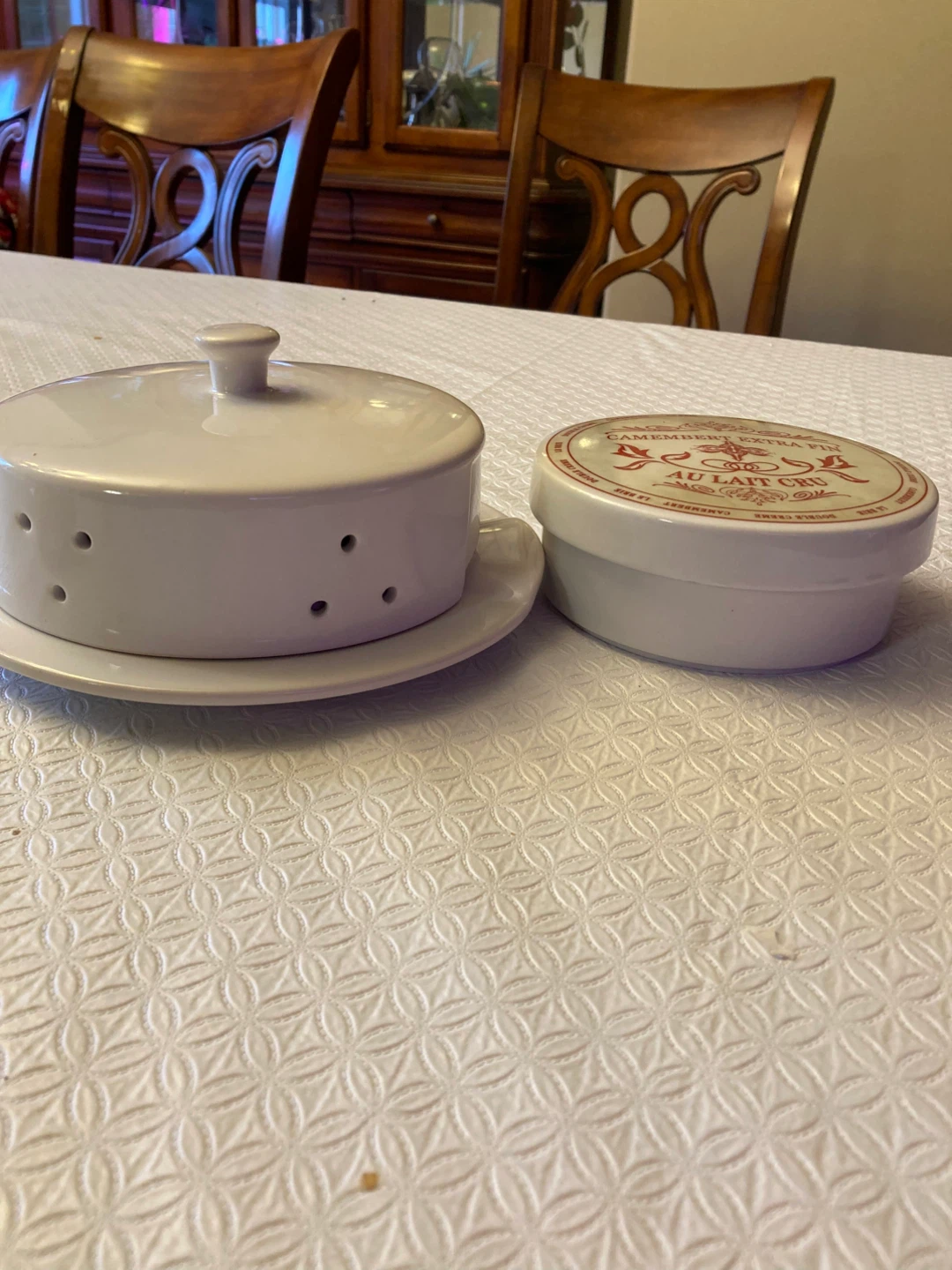 Ceramic Cheese keeper/melter with Camembert Extra Fin Round - photo 2