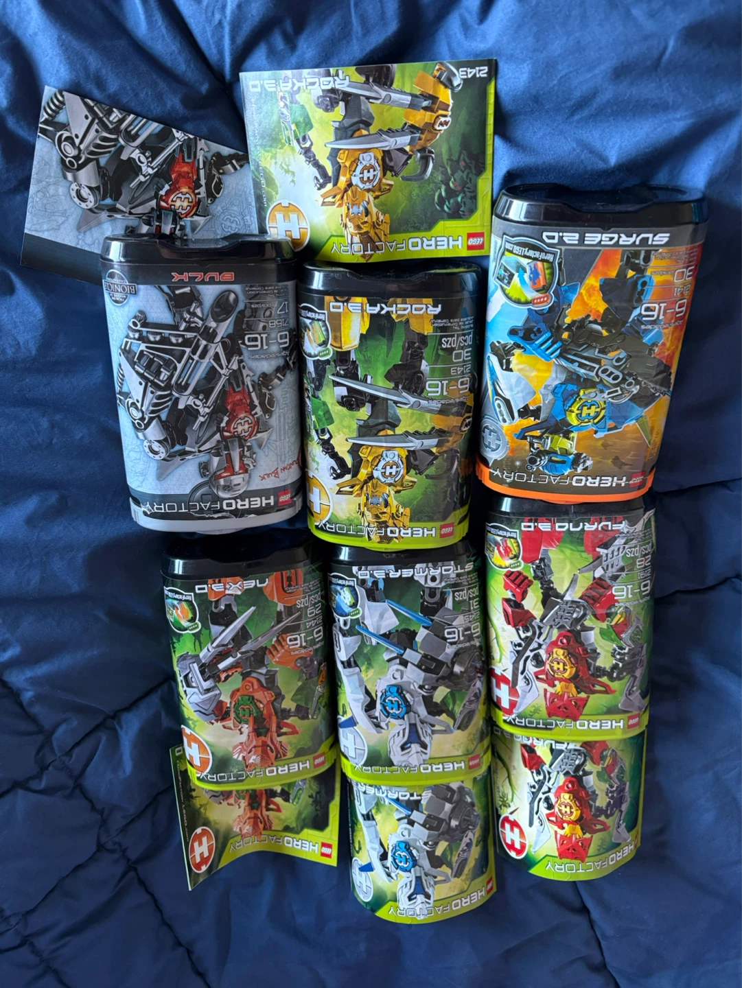 EMPTY Lego Bionicle / Hero Factory containers
