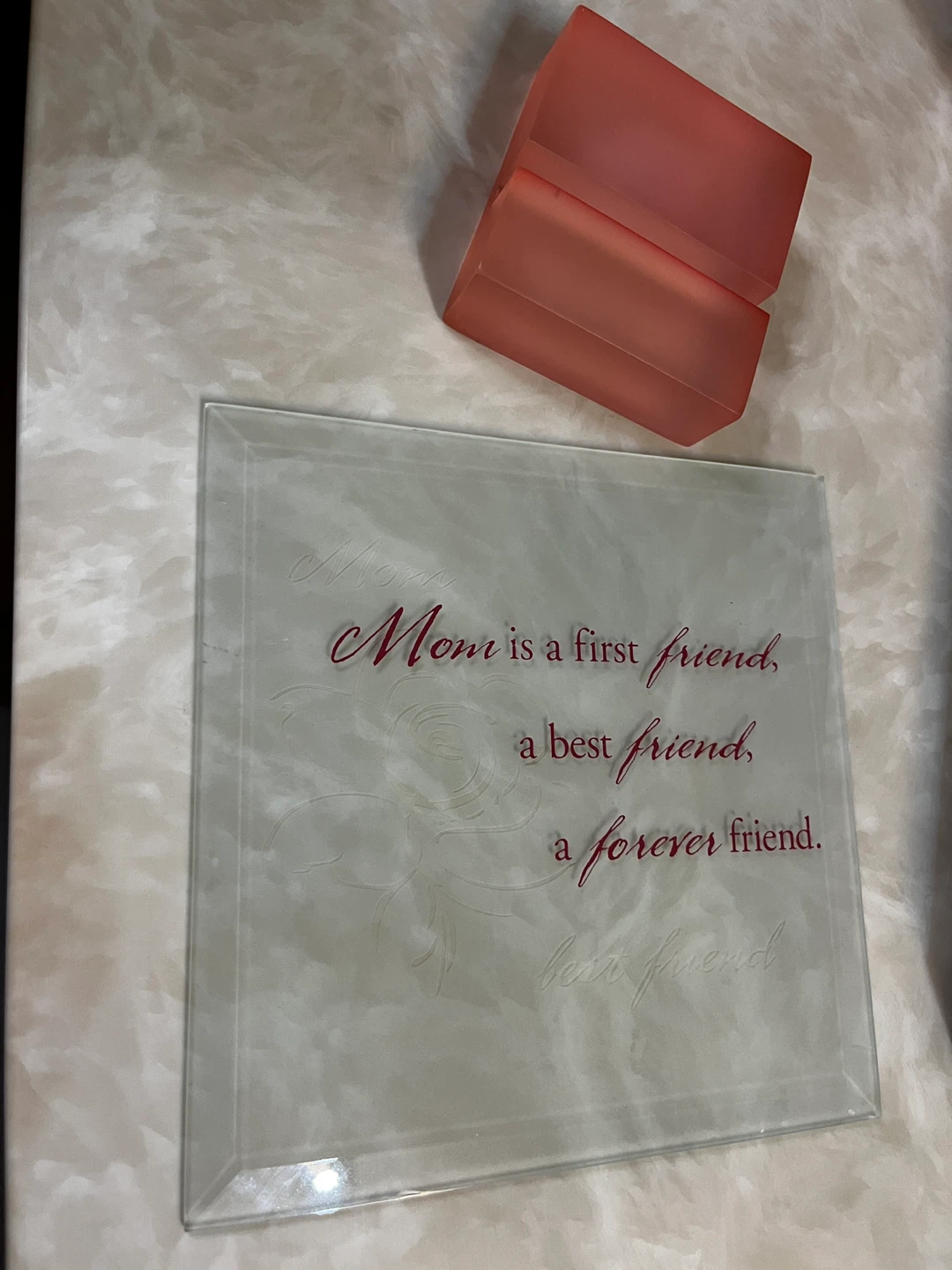 Carlton Cards Mom Glass Display with Stand - photo 2