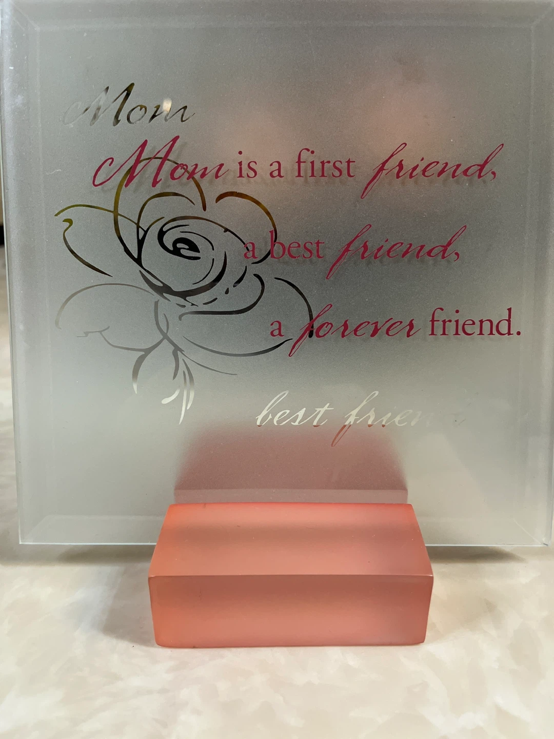 Carlton Cards Mom Glass Display with Stand - photo 4