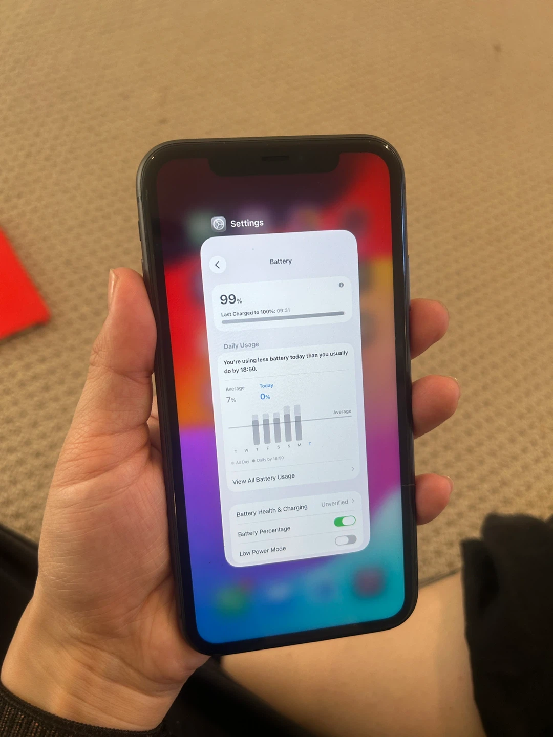 Apple iPhone 11 64GB 99% battery