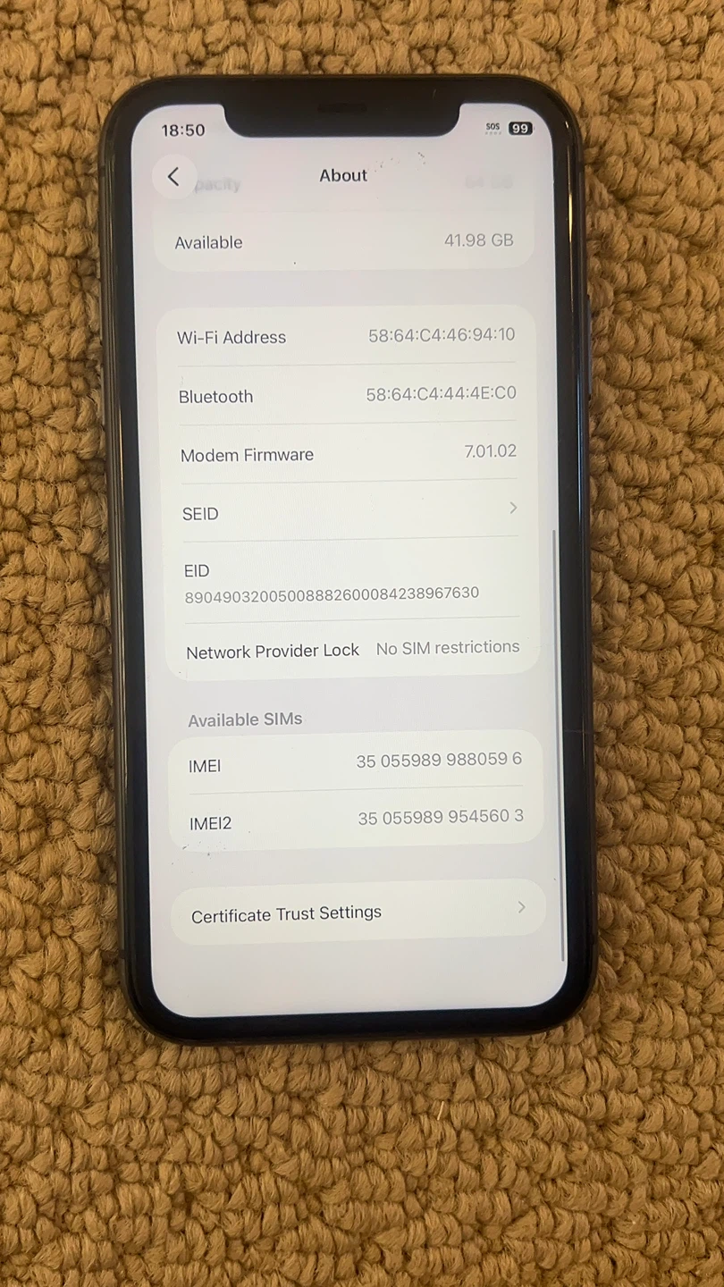 Apple iPhone 11 64GB 99% battery - photo 4