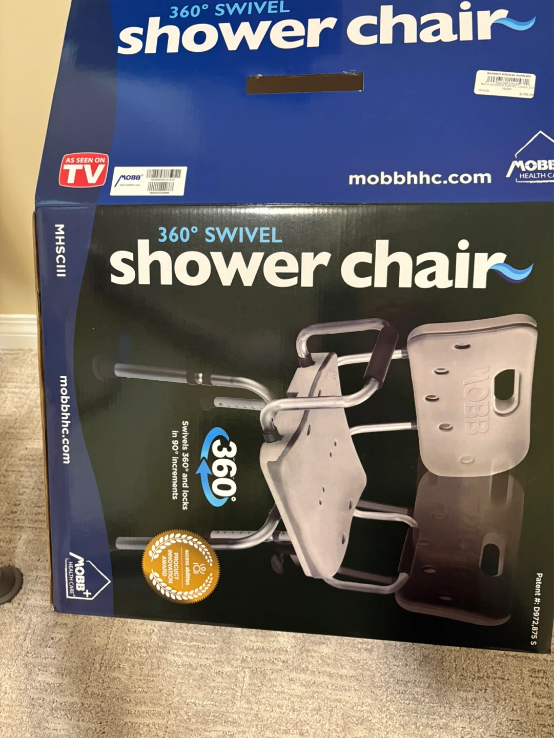 MOBB 360° Swivel Bath Shower Chair 3.0
