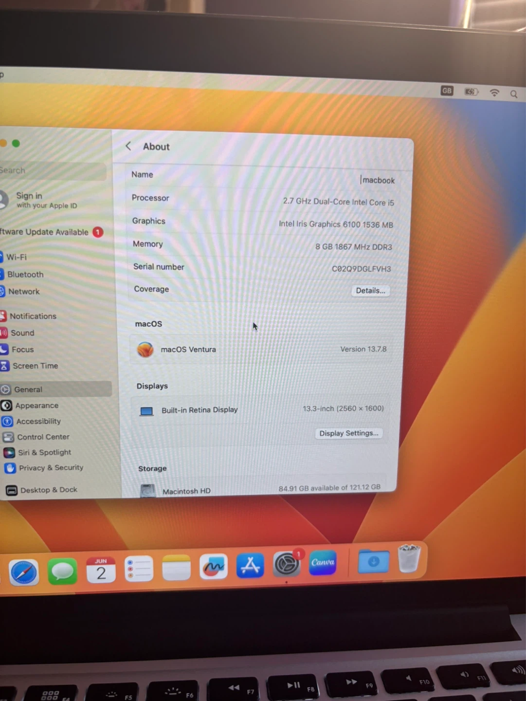 Apple MacBook Pro 13.3 inch Laptop